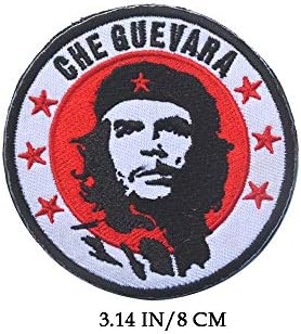 4 PCs Aliplus Che Guevara Patches Tactical Morale Military Patch Bordered Patch Hook and Loop