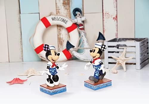 Tradições da Enesco Disney por Jim Shore Sailor Minnie Mouse Personalidade Pose estatueta, 5 polegadas,