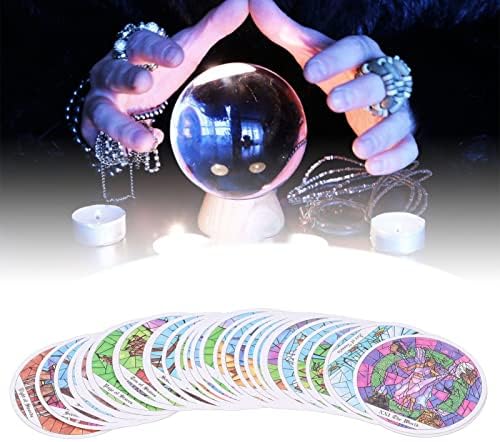 78pcs Round Tarot Cards, Tarot decks para iniciantes para iniciantes sorte informando ferramentas de