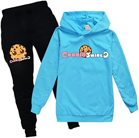 Potekoo Kids Cookie Swirl C Sweatshirts Fall Inverno Casual Roupas leves roupas de tilhas de trilhas fofas