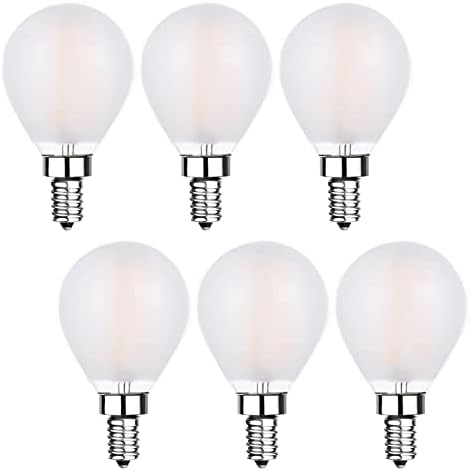 Lâmpadas de lâmpadas do globo led sunaiony 60W equivalente 6W Branco mole 3000K E12 Base de