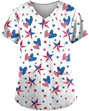 4 de julho Camisa para mulheres verão 2023 plus size saindo sexy tops fofos da independência T-shirt blusa Tops