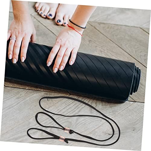 Besportble 10pcs ioga carregando cinta de ioga tapete carregando cinta esticadora corda de lã