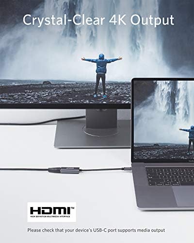 Anker USB C a HDMI Adaptador, adaptador USB-C 310, alumínio, portátil, para MacBook Pro, Air, iPad