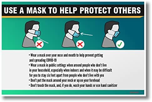 Use uma máscara para ajudar a proteger os outros - novo pôster de saúde pública