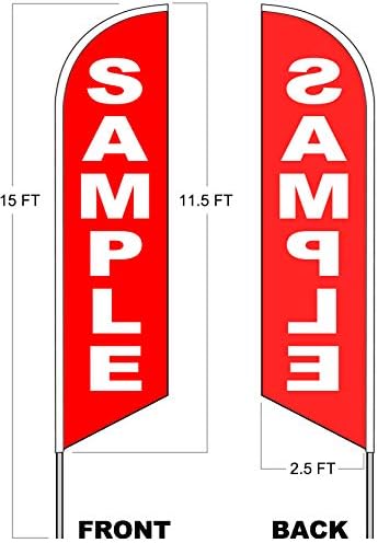 4 menos CO agora Open Windless Feather Swooper Bandle Banner Sign