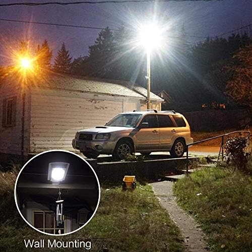 Tenkoo Solar Street Lights Dusk ao ar livre para o amanhecer lâmpada de vara com sensor de movimento