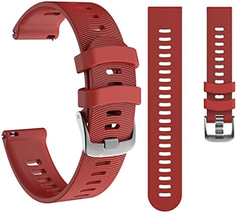Schik 20mm Sport Silicone Watch Band Strap for Garmin Forerunner 245 245m 645 Vivoactive 3 Vivomove HR Smart