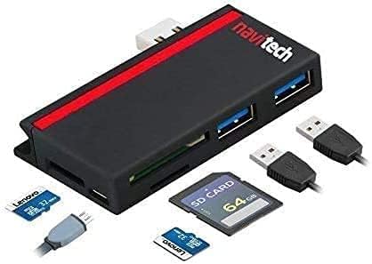 Navitech 2 em 1 laptop/tablet USB 3.0/2.0 Adaptador de cubo/micro USB Entrada com SD/micro sd