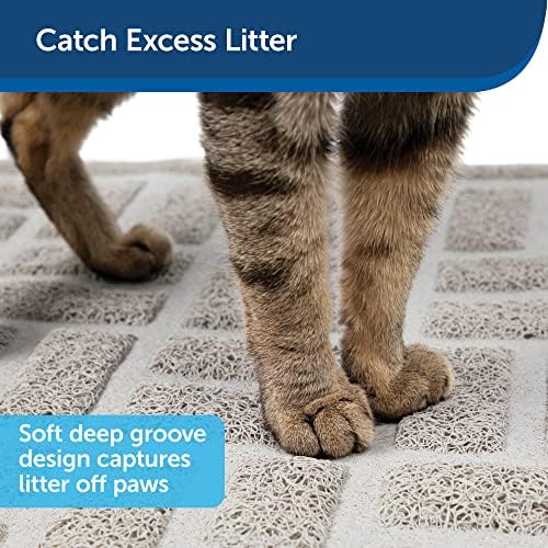 PetSafe anti -rastreamento tapete de areia - armadilhas de cristal e argila ninhada de gato - material de malha