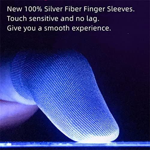 Mangas de dedos para jogo para celular, anti-Sweat Extrem extremamente fino Touch Touch Screen Sensível ao dedo