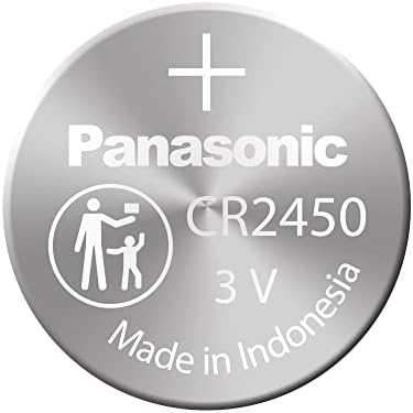 Bateria Panasonic CR2450, lítio, 3 volts, 620 Ma, célula de moeda