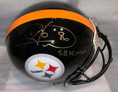 Hines Ward assinou Steelers Proline capacete autêntico assinado MVP PSA - Capacetes NFL autografados