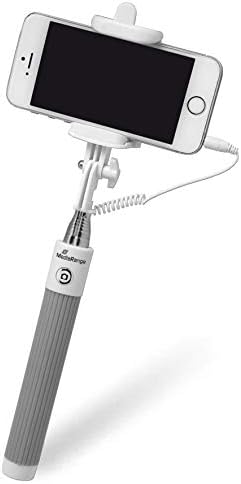 Mediarange MRMA204 Selfie Universal Selp com cabo cinza/branco