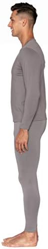 Bodtek Long Rouphe Mens Set - Long John Thermal Underwear para homens Camada base forrada de lã -