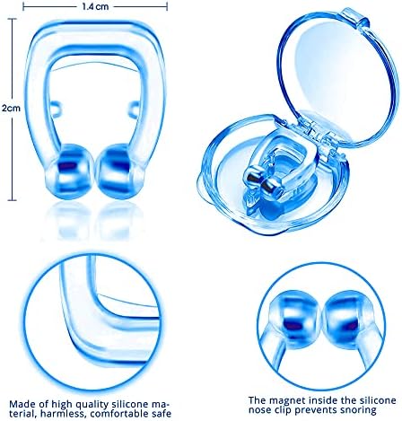 Clipes de nariz anti-ronco- 8 pcs anti-ronco dispositivos- a rolha de rotação fornecida pode promover