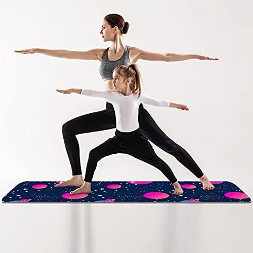 Pink Galaxy Background Eco Friendly Yoga Mat 6mm Design Imprimir impressão sem deslizamento e tapete de fitness