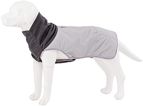 Hugo & Hudson Fleece Thermal Dog Jacket - Quente Winter Winds Catador de estimação frio com forro térmico para