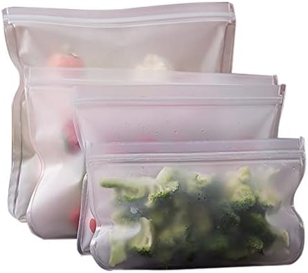 Bolsas de armazenamento de alimentos reutilizáveis ​​4 Pacote de embalagem de foca aérea à prova