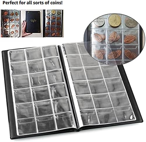 Álbum de moedas de bolsos Centerz 180, Livro de Coleção de Penny, Titular da Coleção de Moedas