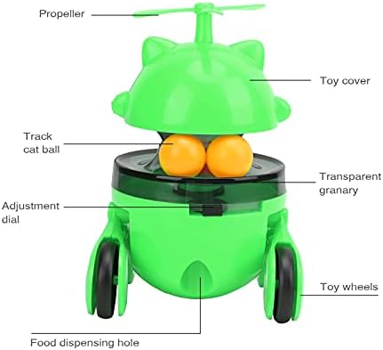 Zyhhdp Fun Toy Toy Toy Cat Food Dispenser Toys Trening Mill Plening Turltable Vales Toys Treinamento