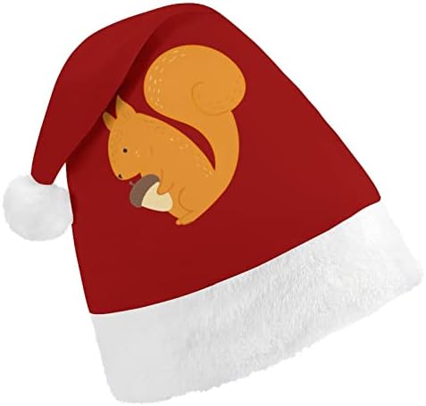 Bolotas e esquilos chapéu de natal macus food gorro engraçado para festa festiva de ano novo de natal
