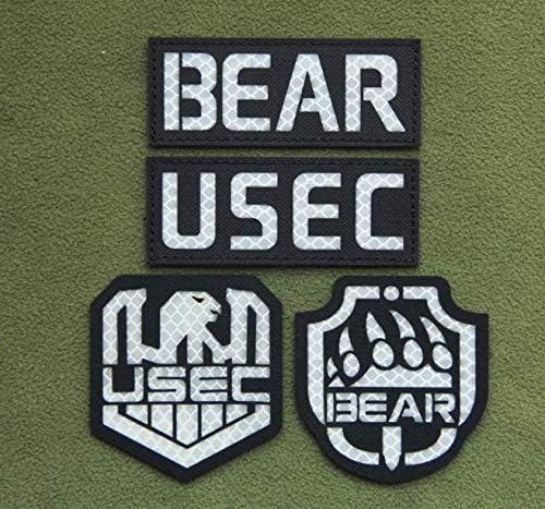 Rússia escape de Tarkov Eft Bear/USEC Reflexivo Ir Bordado de bordado Militar Clothing Acessório Backpack Stick