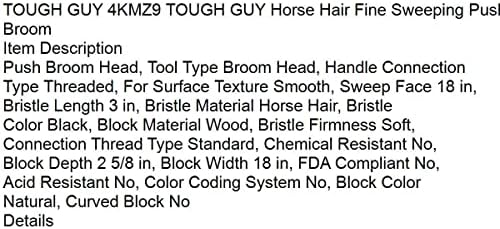 Substituição 4kmz9 Horse Hair Sweeping Push Broom