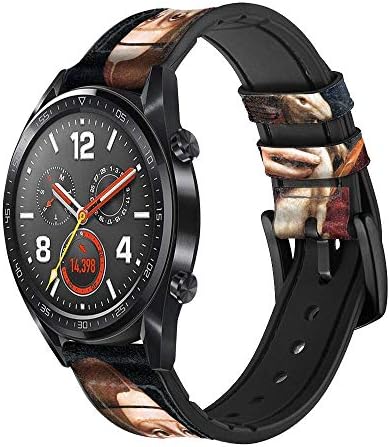 CA0766 Lady Ermine Leonardo da Vinci couro relógio inteligente Band Strap for Wristwatch smartwatch