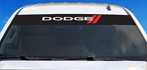 Chroma 49501 Dodge Red Strips Decalque de protetor solar