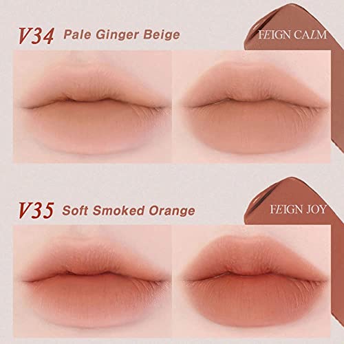 BBIA Last Velvet Lip Tint Feign Series 0,18 onça-acabamento fosco macio e cremoso, mancha de lábios duradouros,