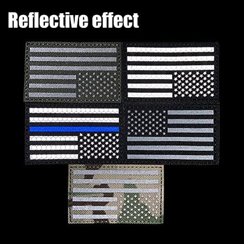 Bandeira dos EUA reflexiva Patch infravermelho Ir EUA USA American Flag Patch Patch bordado F fixador de
