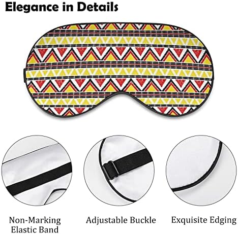 Máscara do sono navajo tribal máscara de olhos oculares portáteis com cinta ajustável para homens mulheres