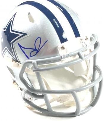 Dak Prescott assinou mini capacete PSA/DNA Dallas Cowboys autografado - Mini capacetes autografados