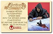 O Homem-Aranha Autografado de Shameik Moore no Pôster de filme de 27x40 do Spider-Verse O original de