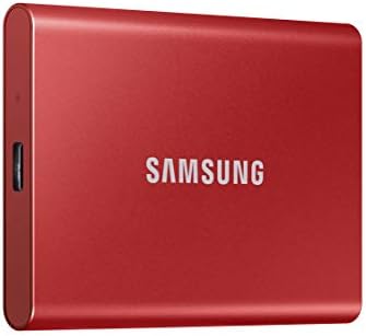 Samsung T7 SSD portátil - 500 GB - USB 3.2 Gen.2 Externo SSD Metallic Red