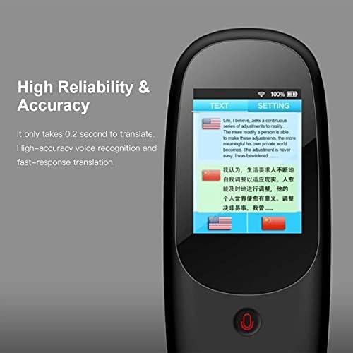 XXXDXDP Smart Language Voice Translator Dispositivo com tela sensível ao toque de 3,1 polegadas 51 idiomas suportam