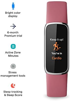 Fitbit Luxe Fitness and Wellness Tracker com gerenciamento de estresse