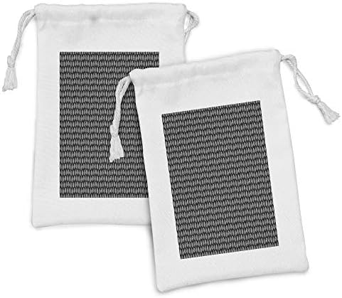 Conjunto de bolsas de tecido de folhagem lunarable de 2, estilo de palmeira da floresta de estilo