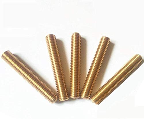 Nianxinn Brass haste de latão rosqueado totalmente rosqueado comprimento 3. 9 polegadas para