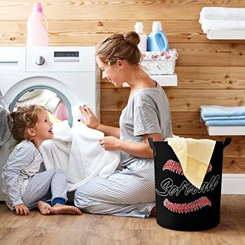Citar a cesta de lavanderia de softball com lavanderia de corte de tração para o fechamento de lavanderia sacos