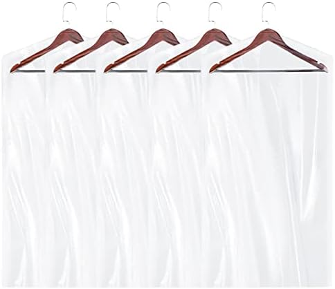 Sacos de vestuário transparentes de plástico │ Saco de terno de plástico │1,0 mil│21 x 4 x 40