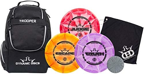 Dynamic Discs Trooper Backpack Prime Burst Disc Golf Golf Starter Conjunto | Dinâmico Discos Trooper Saco