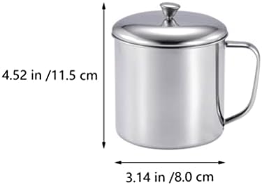 Caneca de aço inoxidável Espresso de Espresso de Cabilock: Copa de chá de caneca de caneca de metal xícara de