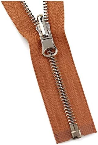 Haibing Zipper 5#60/70/80/90/100/120/150cm ambos os zíperes de zíper de ouro rosa de dupla face para costura Khaki Sew Zipper