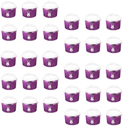 Recipiente de iogurte Gadpiparty 100pcs xícaras de sorvete de iogurte de iogurte xícaras de pudim cartoon descartáveis