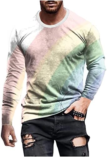 Camiseta camisetas para homens, mensagens de moda masculina camisetas de outono de manga comprida
