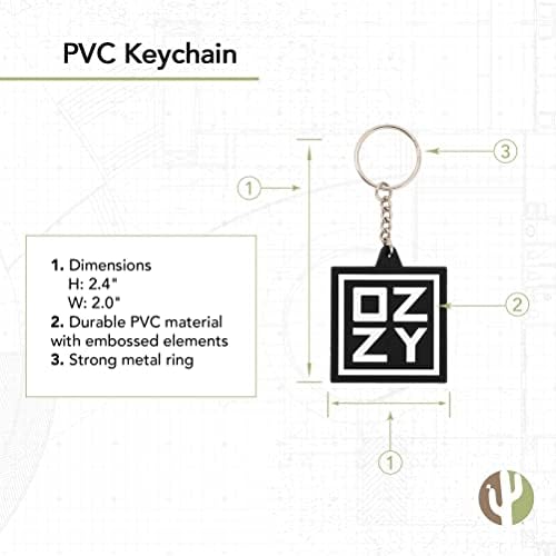 Desert Cactus Ozzy Osbourne Keychain PVC Material Chaves de Chaves de Carro