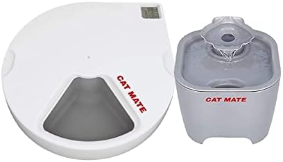 Cat Mate C500 alimentador de animais automático para gatos e cães sem bpa com pacotes de gelo e gato