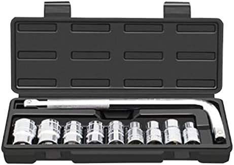 Awcnilacav Portable Socket Set com caixa de armazenamento L -SHAPE CHANCE DA CHAVE DE 8 -24MM MMM KIT CHROME VANADIUM ACELEIRO REPARO DE REPARO MAMUAL TOOL MAMUAL